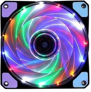 Fan Heatsink Cooler 120mm PC Computer 16dB Ultra Silent 33 LEDs Case Cooling Anti Vibration Rubber 12CM Fan Laptop Accessories