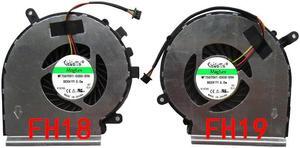 GPU CPU FAN for MSI GE72 GE62 PE60 PE70 GL62 GL72 laptop cpu cooling fan cooler FCN FH18 FH19 DFS470805WL0T DFS470805CL0T