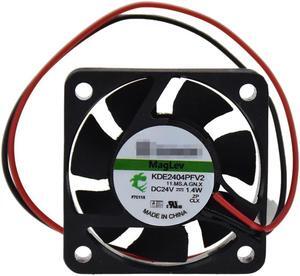For KDE2404PFV2 4010 24V 1.4W 2pin mute Maglev cooling fan