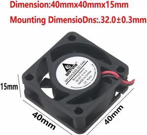 2 pcs 40mm DC Cooling Fan 5V 40x40x15mm Small Brushless Motor Cooler 4cm 4015 High Qaulity