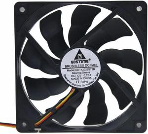 1PCS DC 12V 120mm 120X120X25mm PC Computer 3Pin 4Pin Brushless Case Cooling Fan 12cm 120x25mm Cooler Fan