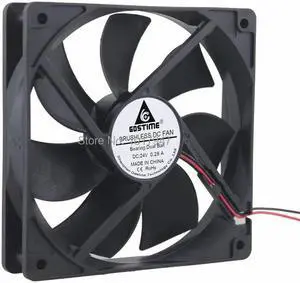 1Pieces DC 24V 2Pin 3000RPM 0.26A 120mmx25mm 120mm Fan PC Computer Case Ball Cooling Cooler