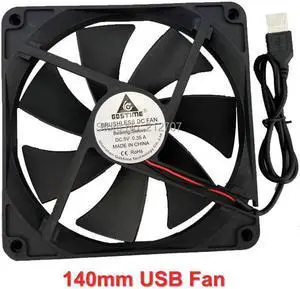 5V USB Connector 14cm 140x140x25mm 140mm Brushless DC Cooling Fan