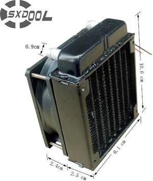 80mm aluminium radiator fan included water cooling