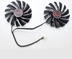 95MM PLD10010S12HH 4Pin Cooler Fan Replacement For MSI Radeon R9 380 Armor 2X GTX 1060 970 RX580 Graphics Video Card Cooling