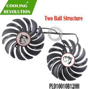 2pcs/lot cooler Fans RX580 RX480 Video Card cooling fan For Radeon RX 480 MSI RX 580 asic bitcoin mine GPU Graphics Card Cooling