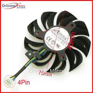 GA81B2U PFTC 12V 0.38A 4Pin 75mm 40*40*40mm VGA Fan For Dataland Graphics Card Cooler Cooling Fan