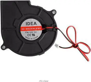 75mmx30mm DC 12V 0.24A 2 Pin Computer PC Sleeve Bearing Blower Cooling Fan 7530