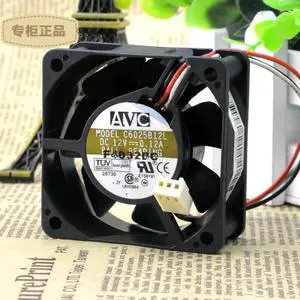 AVC C6025B12L 6cm 6025 6*6cm 60*60*25mm 12V 0.12A Server Inverter Fan cooling Fan