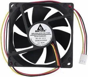 1 Pcs 3Pin DC 12V Brushless Cooling Fan 80x80x25mm 80mm 8cm Three Wires FG PC Case CPU Motor Cooler 8025