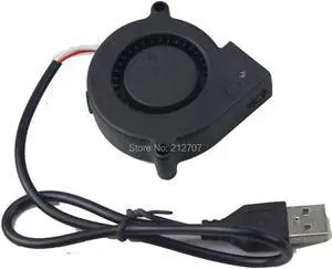 2PCS PC Computer Cooling Cooler 5V USB 5015 50x50x15mm 50MM Blower Turbo Fan