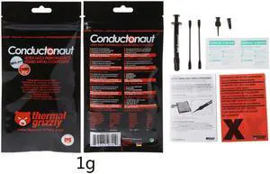 1g Thermal Grizzly Conductonaut Graphics card CPU GPU Cooling liquid metal Thermal Compound Cooler fan Thermal Grease 73 W/mk
