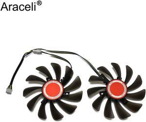 2pcs/set 95mm FDC10U12S9 C CF1010U12S GPU Video Card Cooler fan For XFX RX 580 HIS RX 580 Mining Graphics Card Cooling