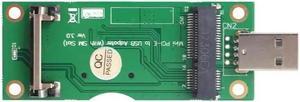 Mini PCI-E to USB Adapter with SIM 8 Pin Card Slot for WWAN/LTE Module For Desktop PC Support SIM 6pin / 8pin Card Connect
