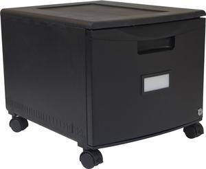 1 Drawer Mobile File Cabinet with Lock 18"