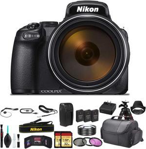 Nikon COOLPIX 167 Digital Camera with 32 LCD Black  Bundle Kit with x 32GB Memory Cards  2x Spare Batteries  Spare Charger  Close Up Filter Kit More