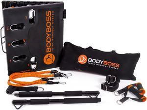 BodyBoss Home Gym 2.0 - Full Portable Gym Home Workout Package - Orange