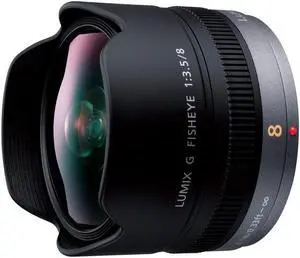 Panasonic LUMIX G FISHEYE 8mm/F3.5 Lens | H-F008 - International Version (No Warranty)