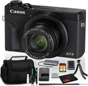 Canon PowerShot G7 X Mark III Digital Camera (Intl Model) Includes 32GB SD Kit