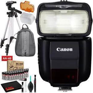 Canon Speedlite 430EX III-RT Includes AA Batteries, Backpack, and 57" Tripod
