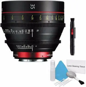 Canon CN-E 35mm T1.5 L F Cine Prime Lens EF Mount (International Model ) + Deluxe Cleaning Kit 6AVE Bundle 3