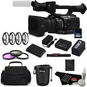 Panasonic AG-UX180 4K Premium Professional Camcorder International Version Professional Bundle