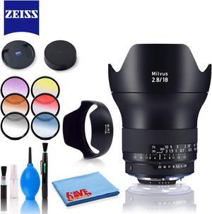 Zeiss Milvus 18mm f/2.8 ZF.2 Lens for Nikon F with Cleaning Kit