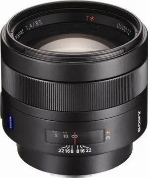 Sony SAL-85F14Z 85mm f1.4 Carl Zeiss Planar T Coated Telephoto Lens for Sony Alpha Digital SLR Camera