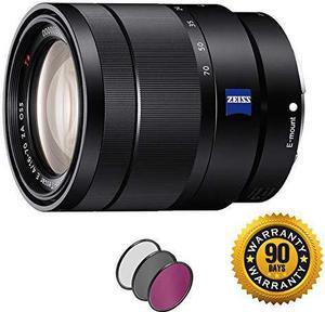 Sony Vario-Tessar T E 16-70mm f/4 ZA OSS Lens with UV Filter (Renewed)