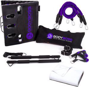 BodyBoss Home Gym 2.0 By 6Ave- Full Portable Gym Home Workout Package - PKG2-Purple