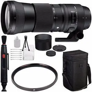 Sigma 150-600mm f/5-6.3 DG OS HSM Contemporary Lens for Canon EF + 95mm UV Filter + Deluxe Cleaning Kit + Lens Cleaning Pen Bundle