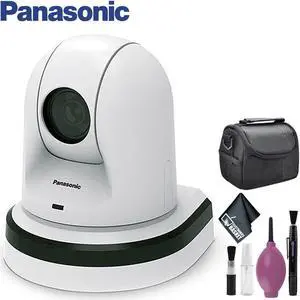 Panasonic AW-HE40SW PTZ Camera with HD-SDI Output (White) - Cleaning Kit - Blower Brush - Lens Pen - Case