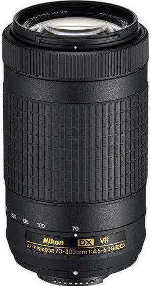 Nikon AF-P DX NIKKOR 70-300mm f/4.5-6.3G ED VR Lens for Nikon DSLR Cameras (Renewed)