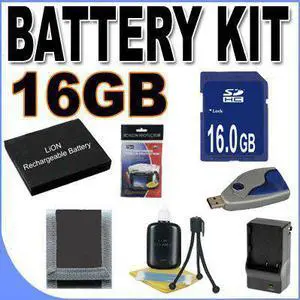 BigVALUEInc Accessory Saver 16GB NB-6L Lithium Ion Battery/Rapid External Charger Bundle for Canon Powershot SD980 SD120
