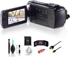 Samsung HMX-F90 Black Camcorder with Accessories Bundle