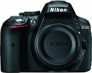 Nikon D5300 24.2 MP CMOS Digital SLR Camera with Built-in Wi-Fi and GPS Body Only (Black)