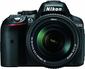Nikon D5300 24.2 MP CMOS Digital SLR Camera with 18-140mm f/3.5-5.6G ED VR Auto Focus-S DX NIKKOR Zoom Lens (Black)