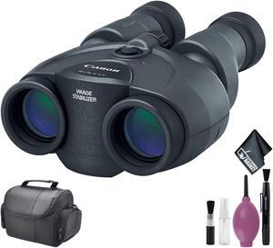 Canon 10x30 IS II Image Stabilized Binocular - Cleaning Kit - SOFT CASE-MED (SLR + LENSES) + More