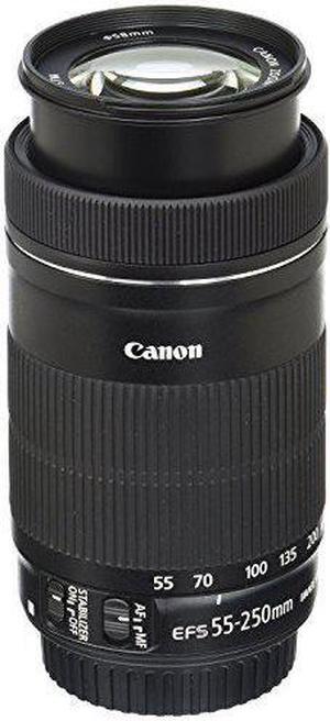 Canon EF-S 55-250mm F4-5.6 is STM Lens for Canon SLR Cameras (Renewed)