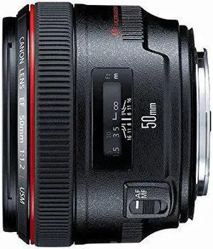 Canon EF 50mm f/1.2 L USM Lens for Canon Digital SLR Cameras - Fixed (Renewed)