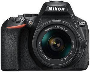 Nikon D5600 DX-format Digital SLR w/ AF-P DX NIKKOR 18-55mm f/3.5-5.6G VR, Touchscreen, Wi-Fi, Bluetooth (Renewed)
