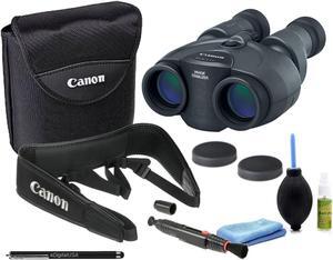 Canon 10x30 is II Image Stabilized Binocular Starters Bundle