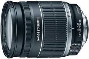 Canon EF-S 18-200mm f/3.5-5.6 IS Standard Zoom Lens for Canon DSLR Cameras (Renewed)