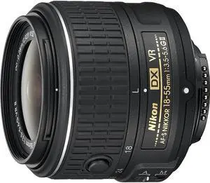 Nikon AF-S DX NIKKOR 18-55mm f/3.5-5.6G Vibration Reduction II Zoom Lens with Auto Focus for Nikon DSLR Cameras