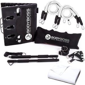 BodyBoss Home Gym 2.0 By 6Ave- Full Portable Gym Home Workout Bundle - PKG4-White