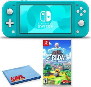 Nintendo Switch Lite Turquoise Bundle with 6Ave Cleaning Cloth  The Legend of Zelda Links Awakening