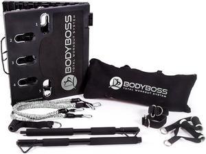 BodyBoss Home Gym 2.0 - Full Portable Gym Home Workout Package - Silver (Renewed)