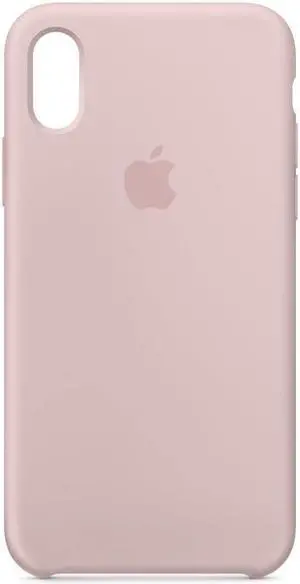 Apple iPhone X Silicone Case - Pink Sand - iPhone X - Pink Sand - Silicone, MicroFiber