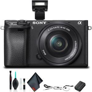 Sony Alpha a6300 Mirrorless Camera with 16-50mm Lens Black ILCE6300L/B Starter Kit