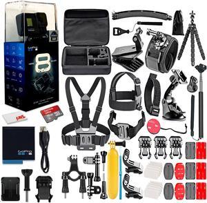 GoPro HERO8 Black Digital Action Camera - With 16GB Card 50 Piece Accessory Kit